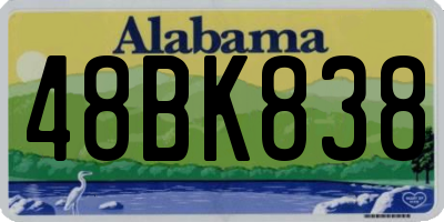 AL license plate 48BK838