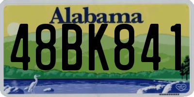 AL license plate 48BK841