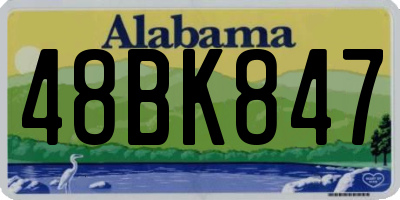 AL license plate 48BK847