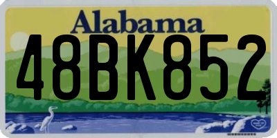 AL license plate 48BK852