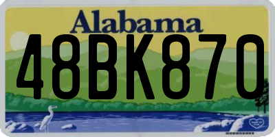 AL license plate 48BK870
