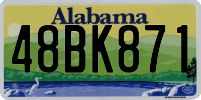 AL license plate 48BK871