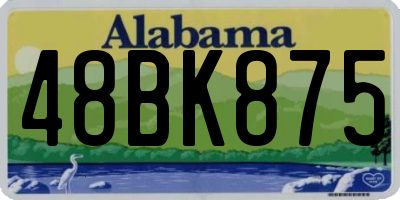 AL license plate 48BK875
