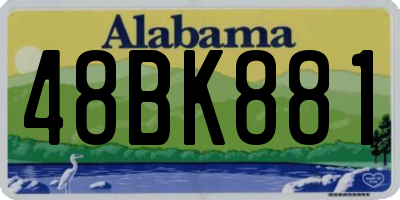 AL license plate 48BK881