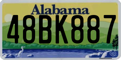 AL license plate 48BK887