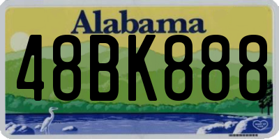 AL license plate 48BK888
