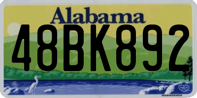 AL license plate 48BK892
