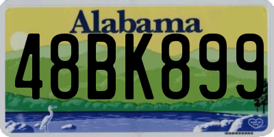 AL license plate 48BK899