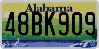 AL license plate 48BK909