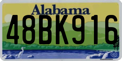 AL license plate 48BK916