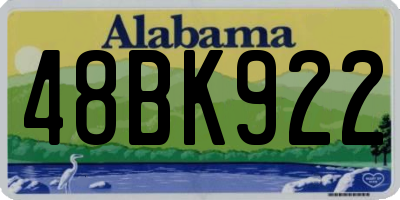 AL license plate 48BK922