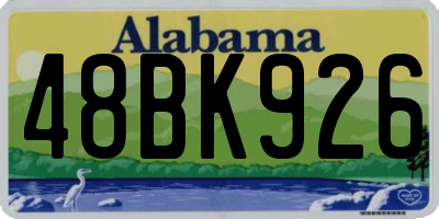 AL license plate 48BK926
