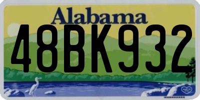 AL license plate 48BK932