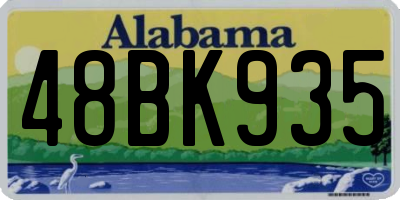 AL license plate 48BK935
