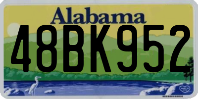 AL license plate 48BK952