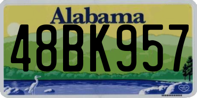 AL license plate 48BK957