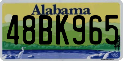 AL license plate 48BK965