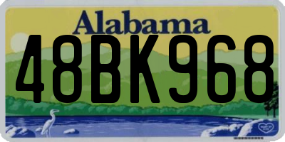 AL license plate 48BK968
