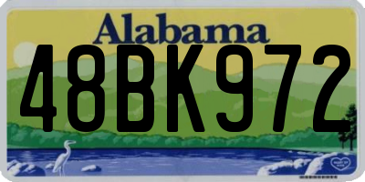 AL license plate 48BK972