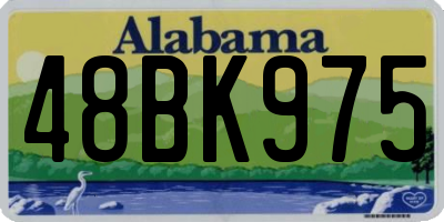 AL license plate 48BK975