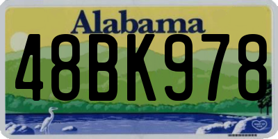 AL license plate 48BK978