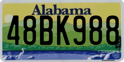 AL license plate 48BK988