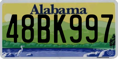 AL license plate 48BK997
