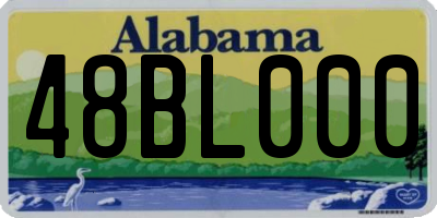 AL license plate 48BL000