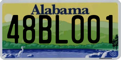 AL license plate 48BL001