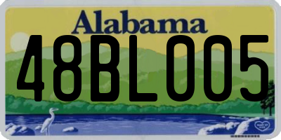 AL license plate 48BL005