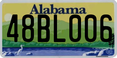 AL license plate 48BL006
