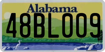 AL license plate 48BL009