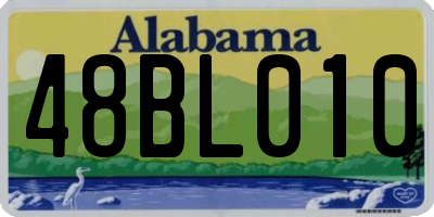 AL license plate 48BL010