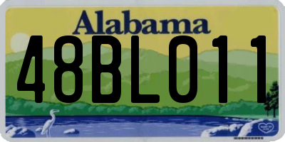 AL license plate 48BL011