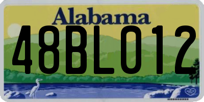 AL license plate 48BL012