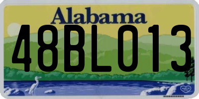 AL license plate 48BL013