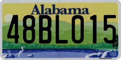 AL license plate 48BL015