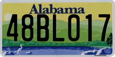 AL license plate 48BL017