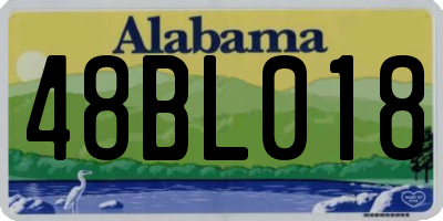 AL license plate 48BL018
