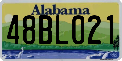 AL license plate 48BL021