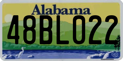 AL license plate 48BL022