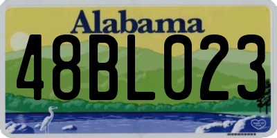 AL license plate 48BL023