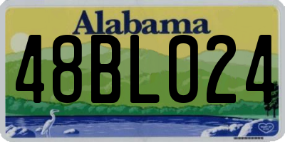 AL license plate 48BL024