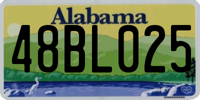 AL license plate 48BL025