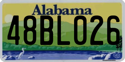 AL license plate 48BL026