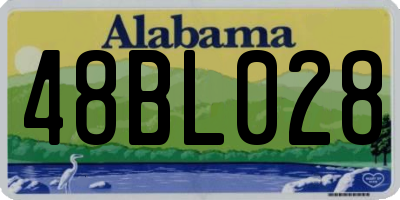 AL license plate 48BL028