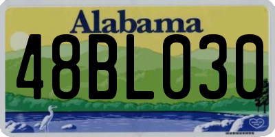 AL license plate 48BL030