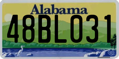 AL license plate 48BL031