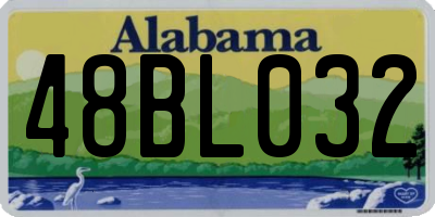 AL license plate 48BL032