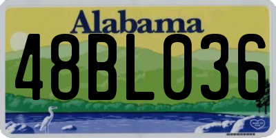 AL license plate 48BL036